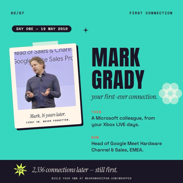 First connection card, v1